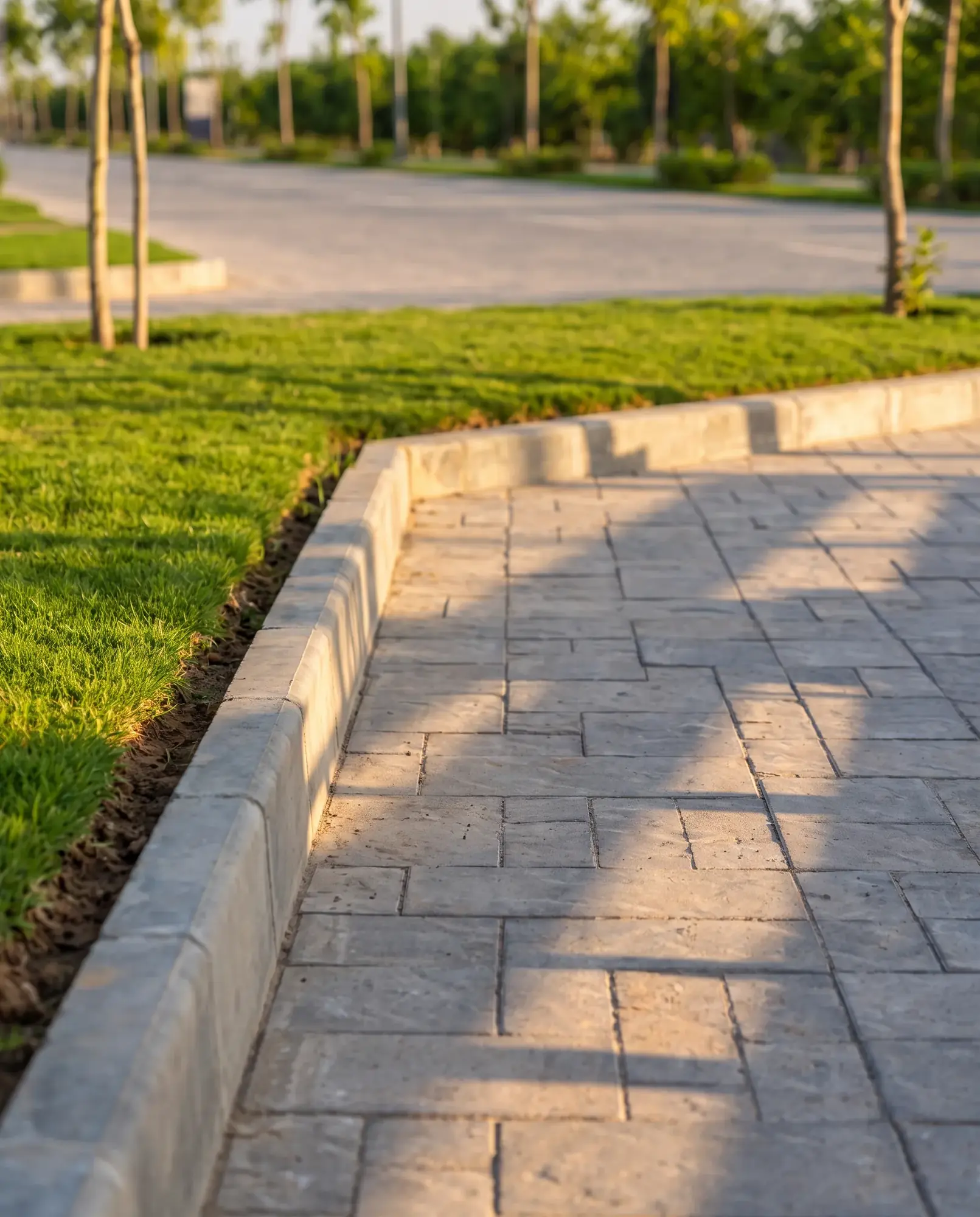 Paved footpaths, clean kerbs — artist's impression