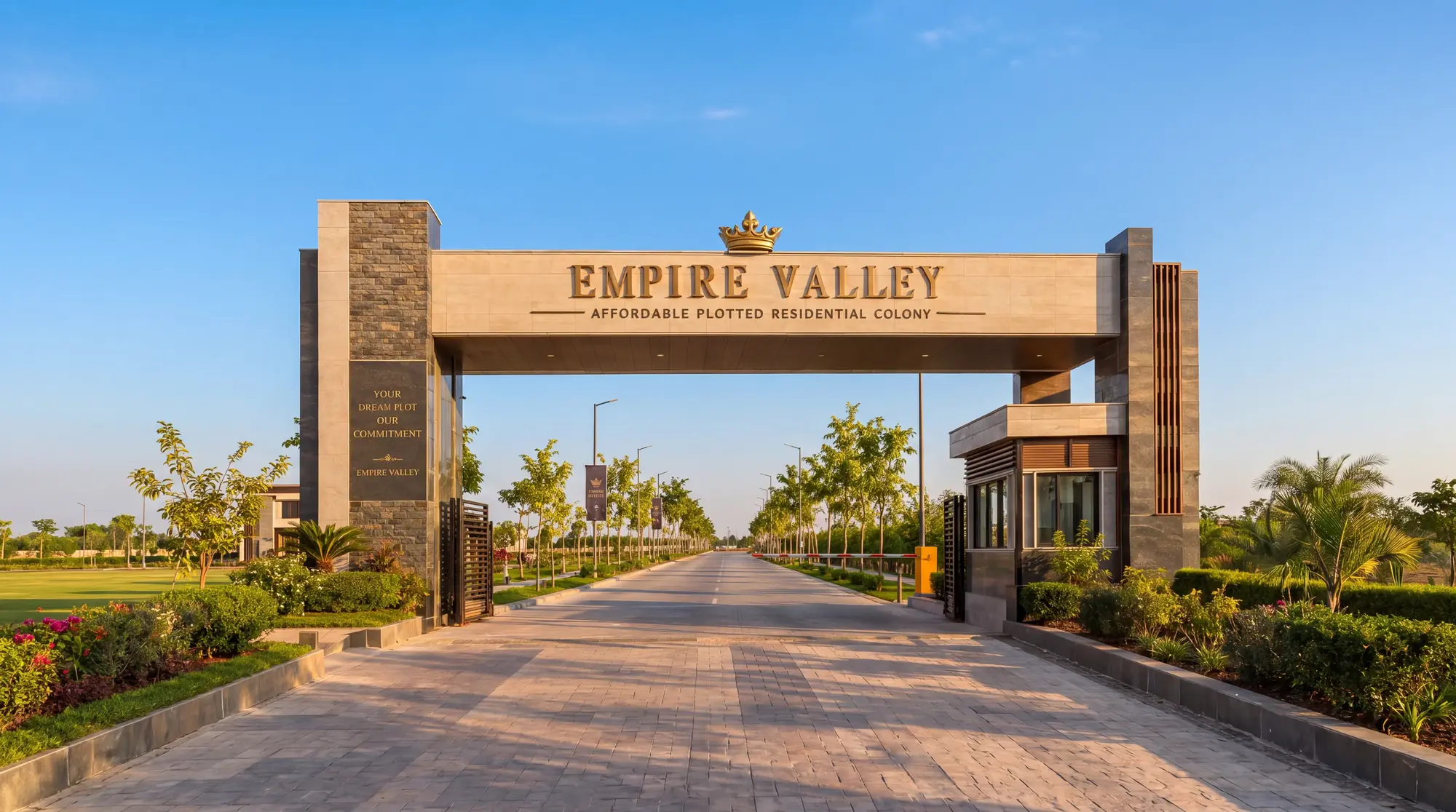 Gated entry — artist's impression